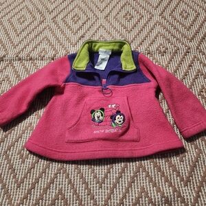 Vintage Disney Babies Toddler Mickey Minnie Quarter Zip